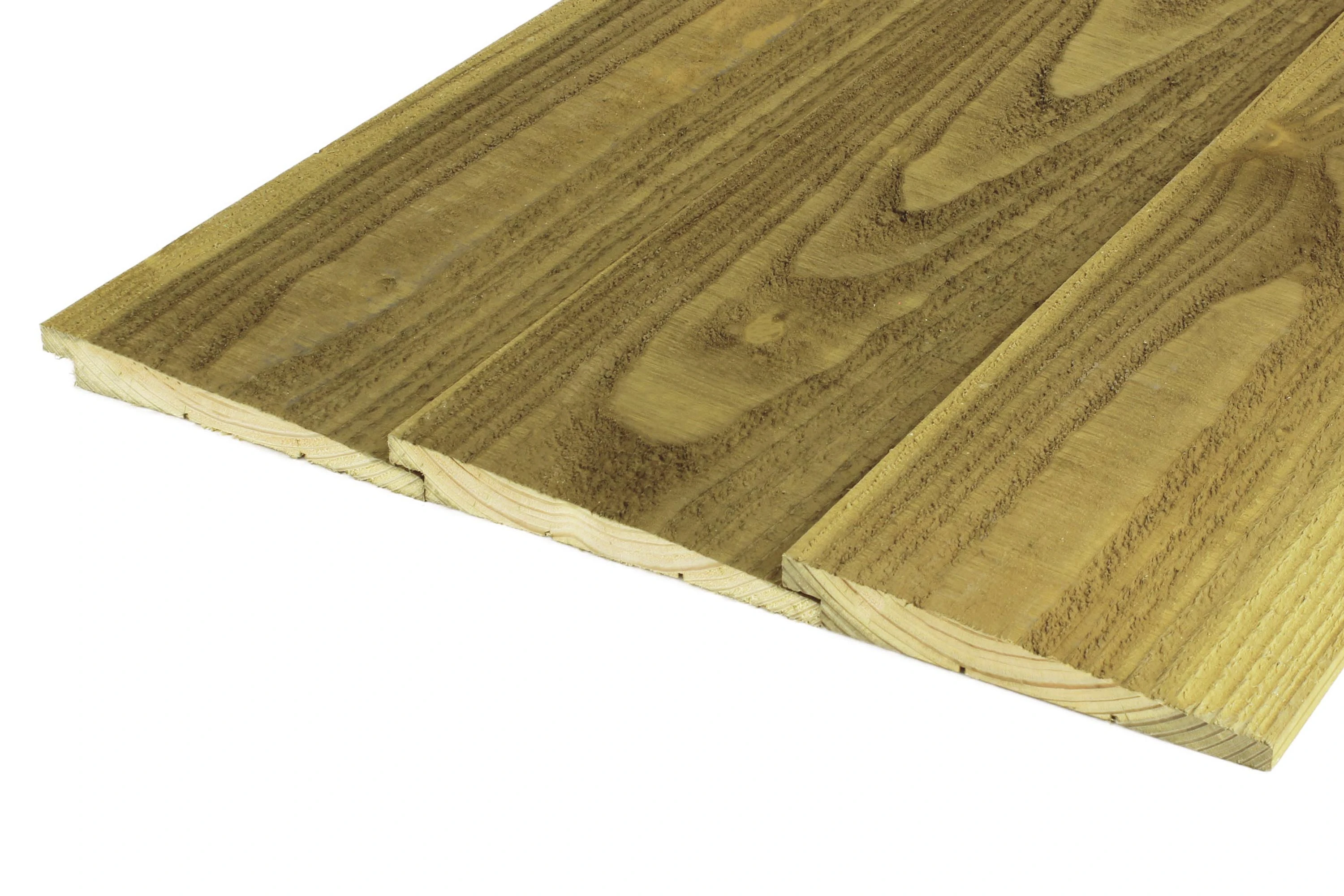 Douglas Zweeds Rabat 2.7 x 19.5 cm (27 x 195 mm) Groen Geïmpregneerd - Lengte 400 cm - Afbeelding 1